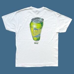 Vintage No Fear Can Asswhoop Thirsty Graphic T-Shirt Y2K Skater L 21x28